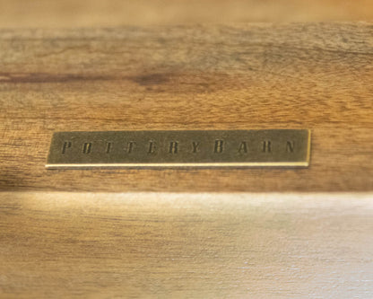 Pottery Barn Reed 40" Console in Antique Umber Finish