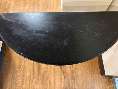 Metal Demilune Accent Table