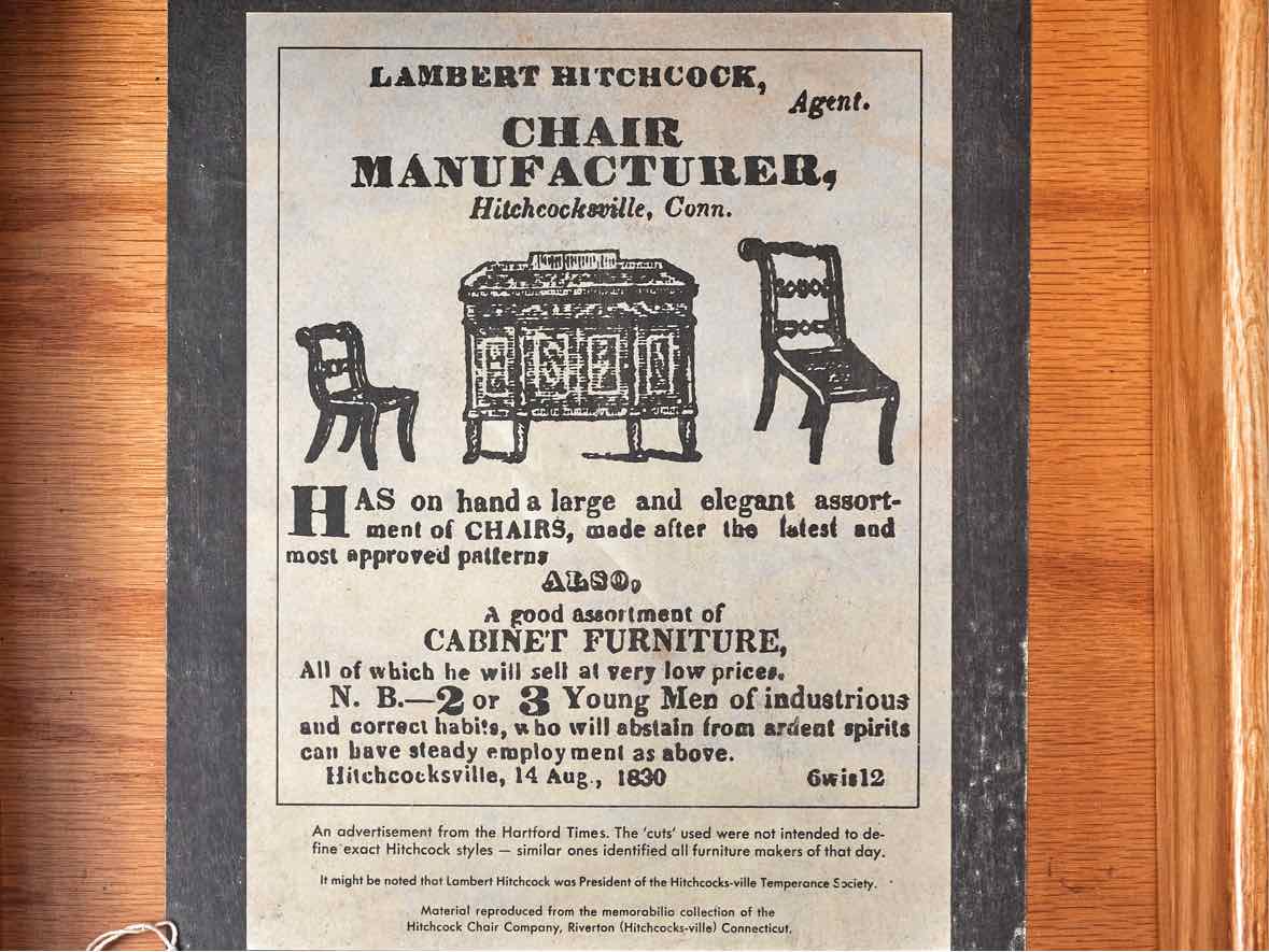 Hitchcock Maple & Black Stenciled Drop Leaf Tea Wagon