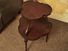 Mahogany Clover Shape Accent /Display Table