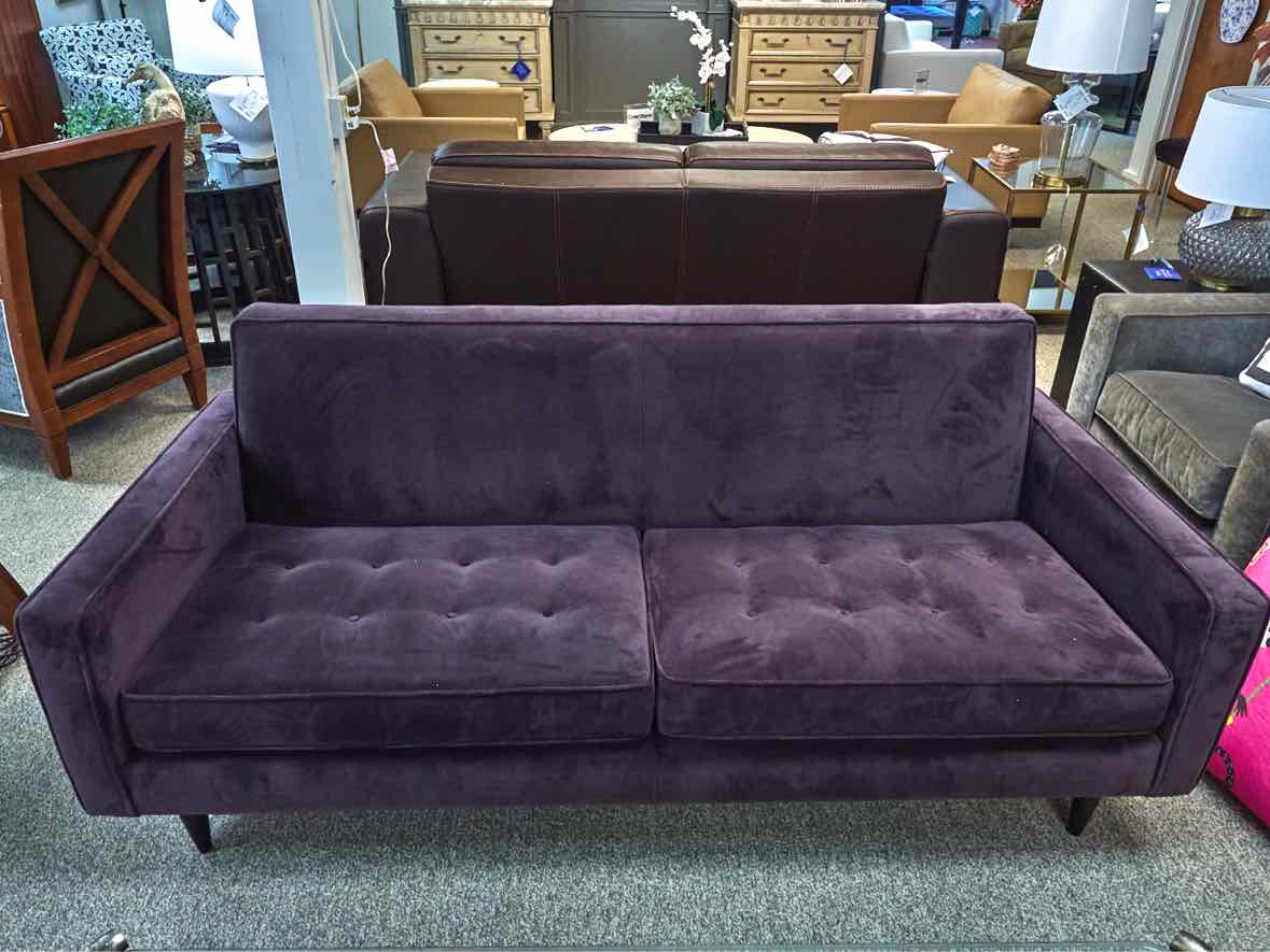 Room & Board 'Reese' Sofa in Eggplant