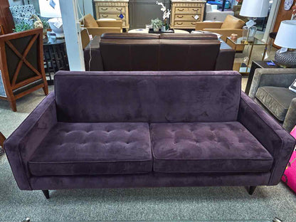 Room & Board 'Reese' Sofa in Eggplant