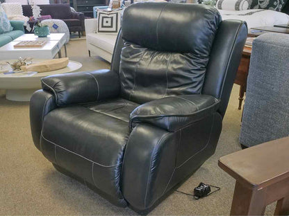 Southern Motion Power Rocker Recliner in Black Leather