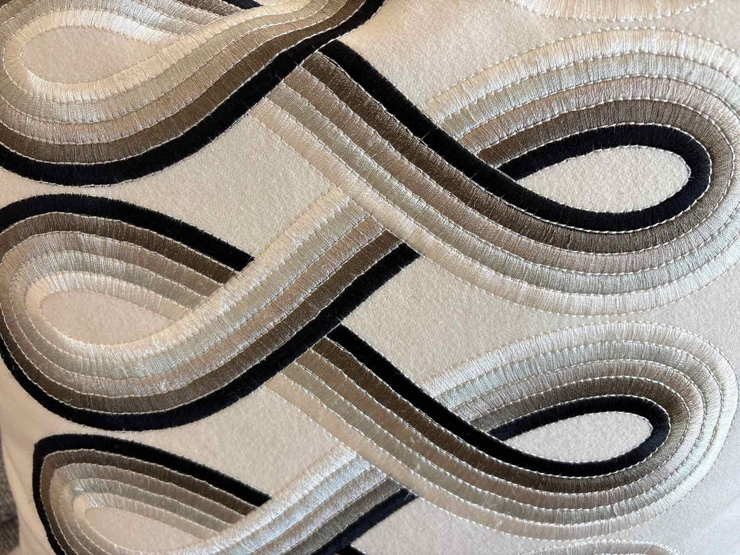 Swirl Pattern Accent Pillow