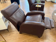 Barcalounger Chestnut Brown Leather Recliner