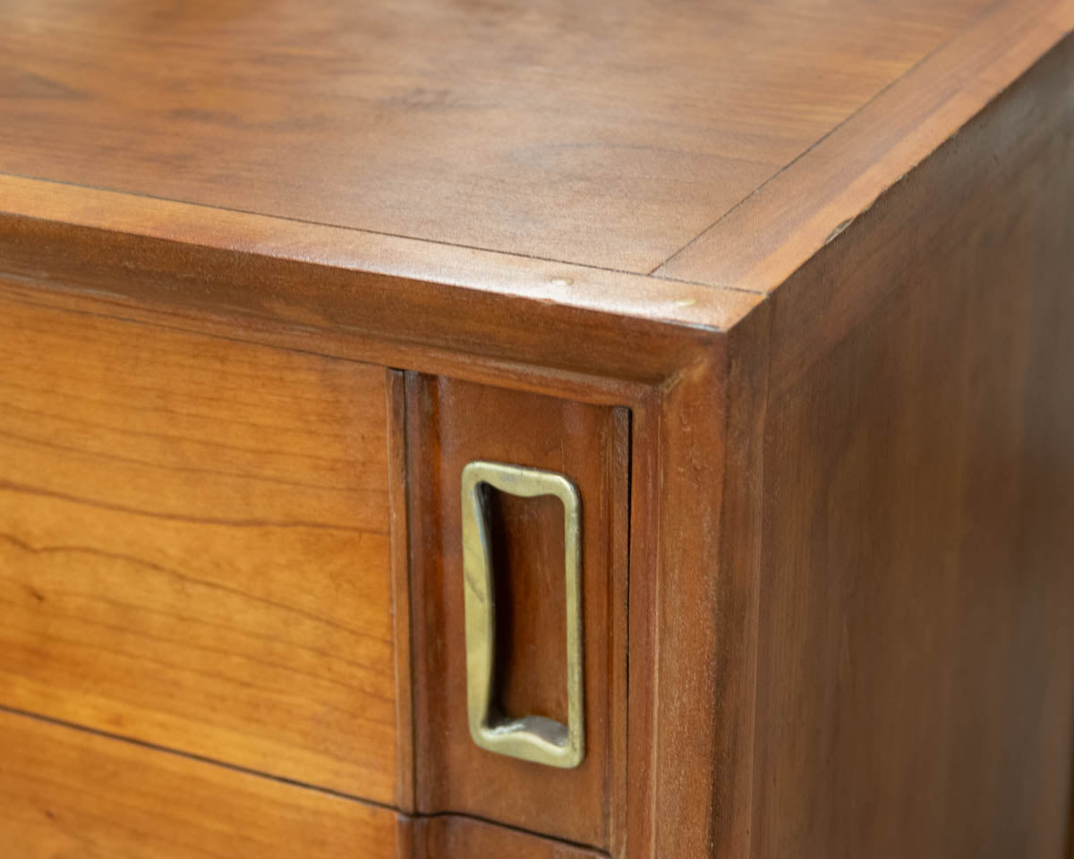 Red Lion Solid Walnut Campaign Style Dresser