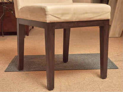 Set of 6 RH Morgan Side Dining Chairs in Dove Grey Leather