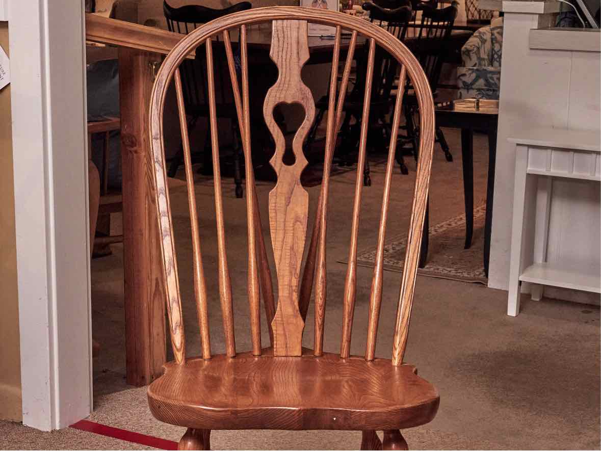 Bent Bros Colonial Oak Oval  Table & 6 Oak Windsor Chair Set