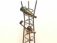 Black Steel 8 Wine Bottle Holder