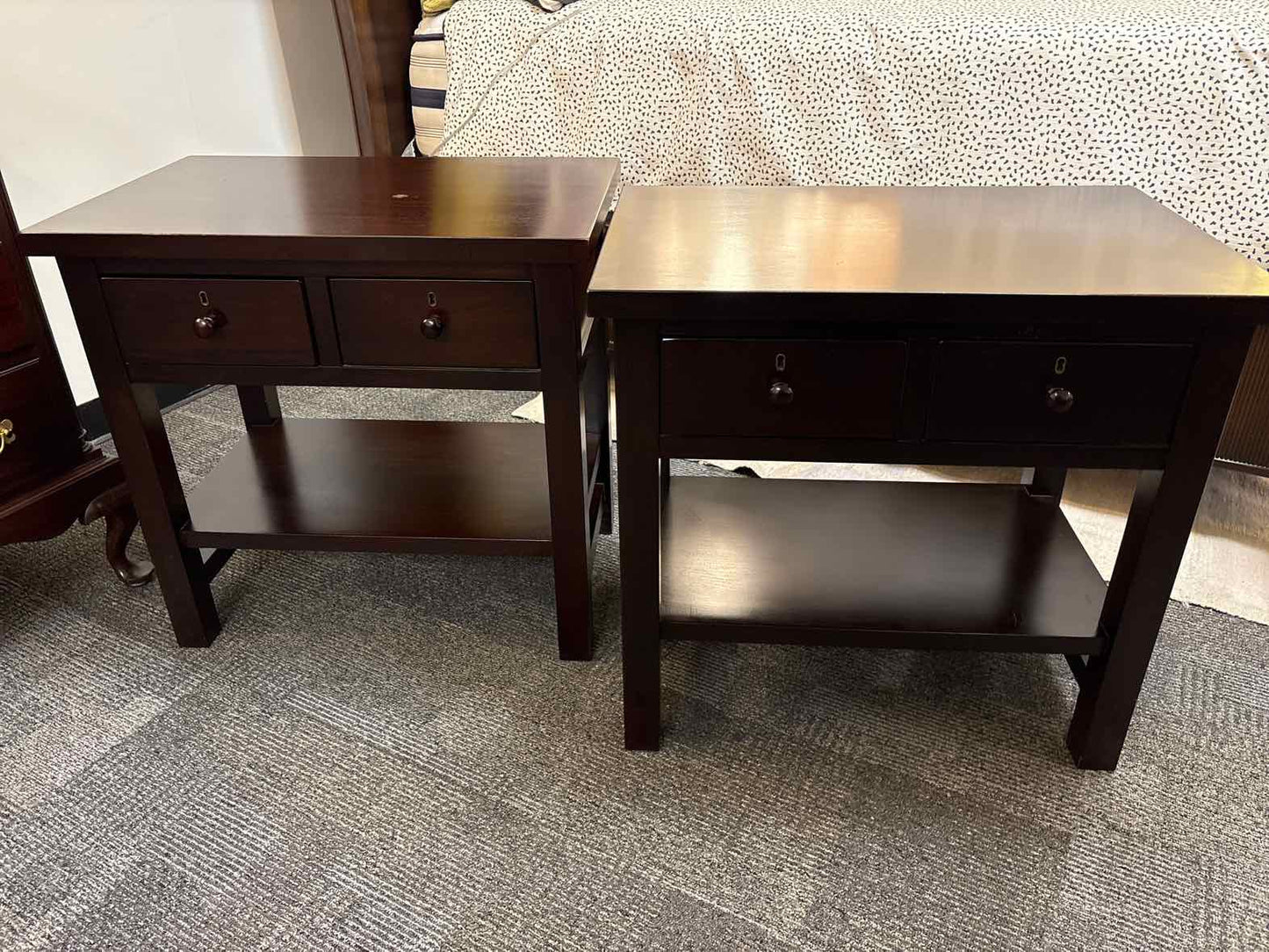 Pottery Barn Pair of 'Farmhouse' Nightstands