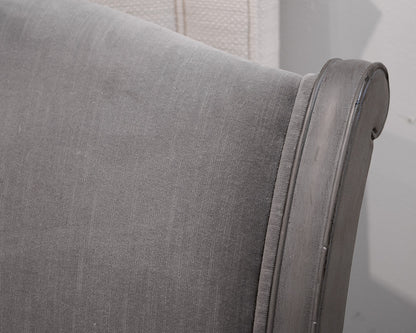 RH Gray Scalloped Queen Bed