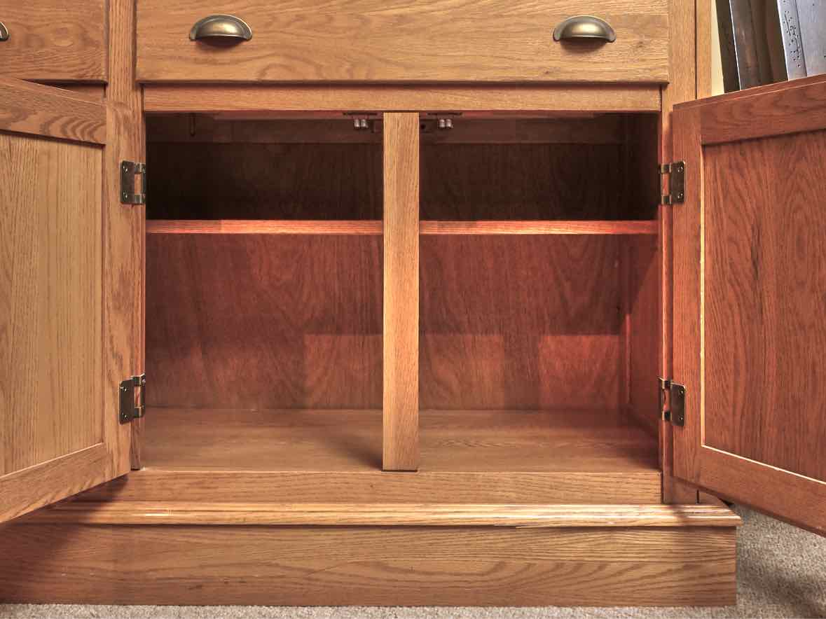 Canadel  Solid Oak 3 Drawer 3 Glass Door & China Cabinet