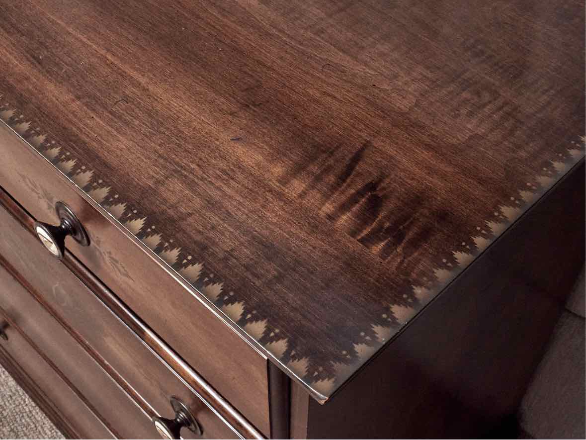 Hitchcock  Maple 9 Drawer Dresser with Stenciling