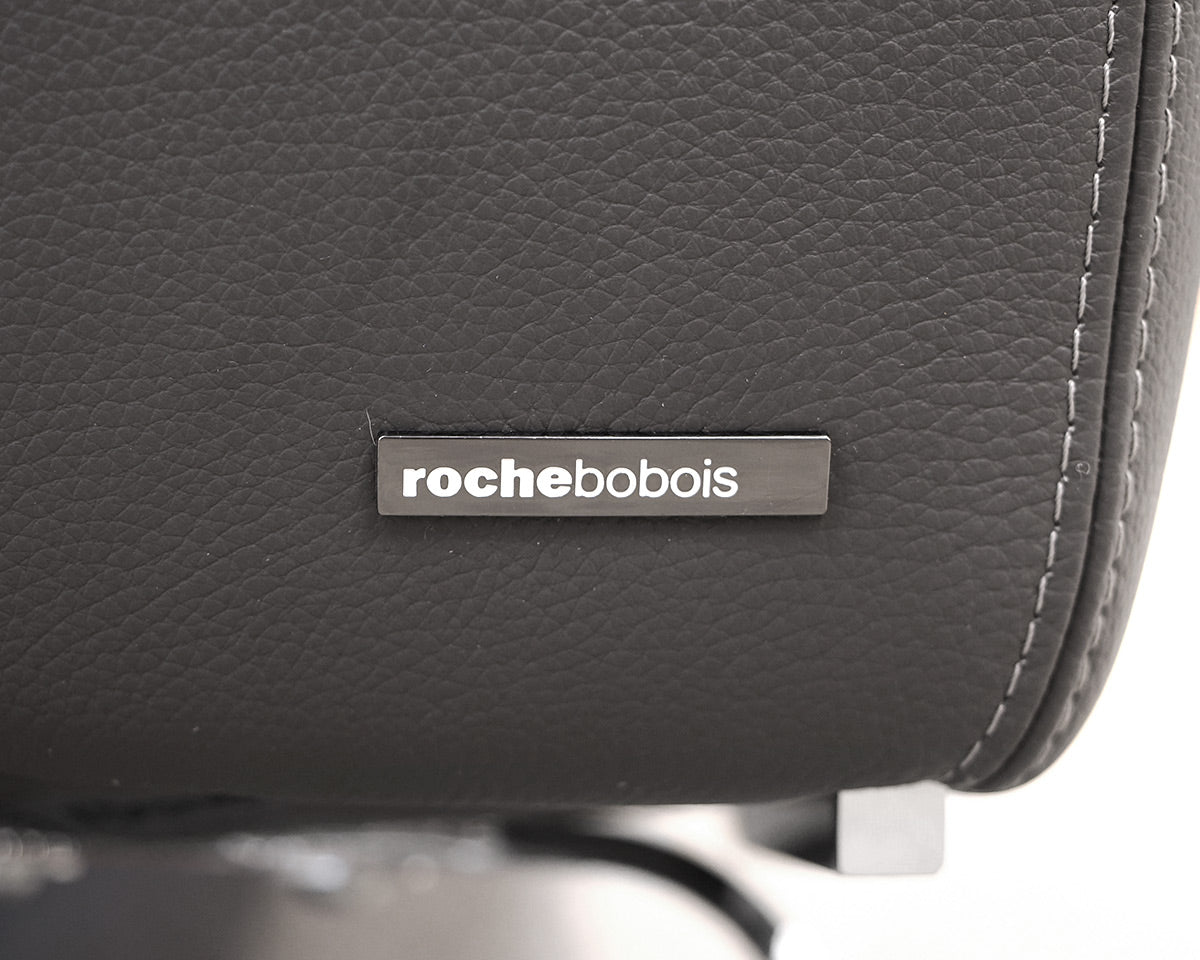 Gray Leather Roche Bobois Sofa