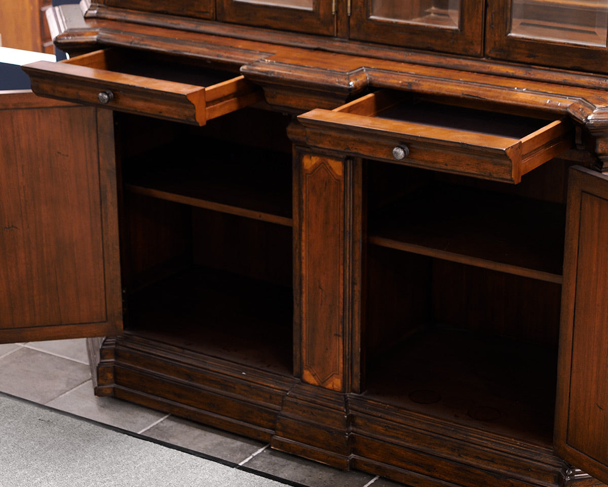 Inlaid Fruit Wood China Cabinet