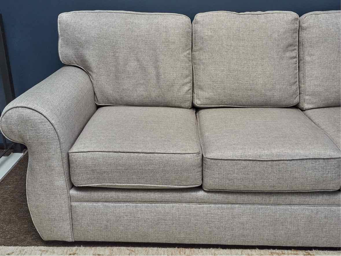 Stone & Leigh 3 Cushion In Gray Wool Blend Upholstered Sofa