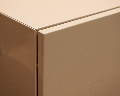 Low Profile Creme Coloured Lacquered Credenza