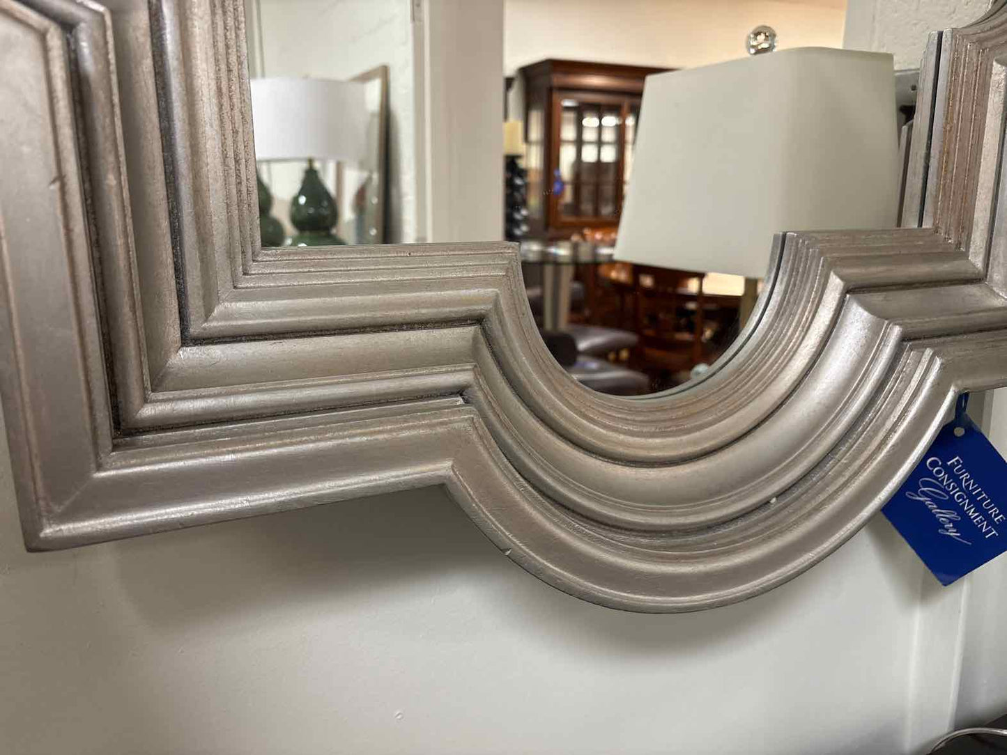 Silver Quatrefoil Wall Mirror