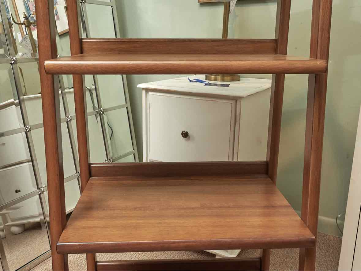 Cherry Ladder Style 5 Shelf Bookcase