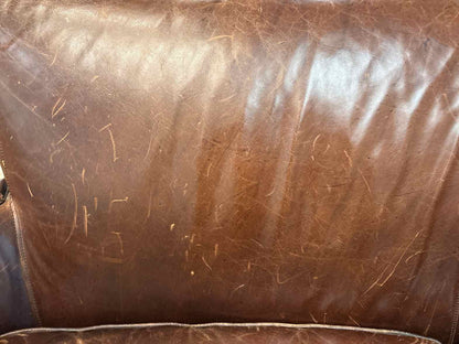 Crate & Barrel Leather Loveseat