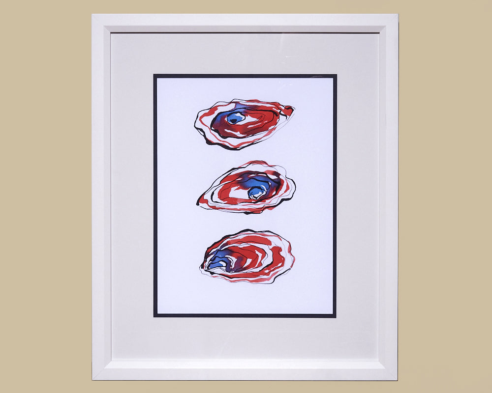 Framed Art Coastal Catch Oyster