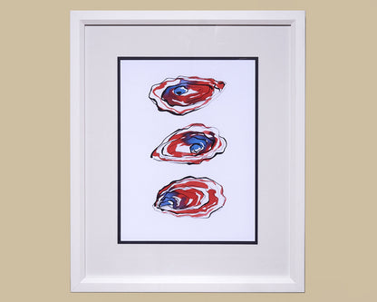 Framed Art Coastal Catch Oyster