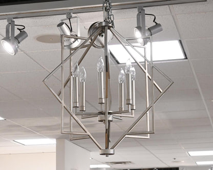 'Alder& Ore. 'Atlas' Satin Chrome 6 Light  Chandelier