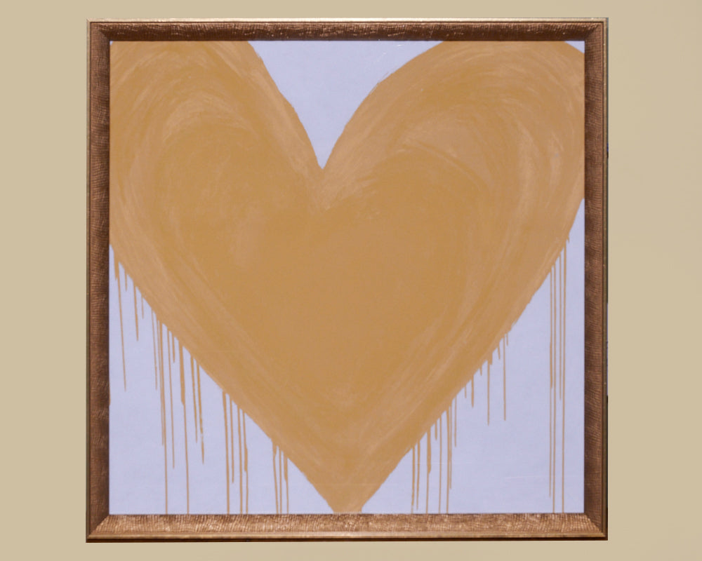 Framed Art Big Hearted Yellow 13189
